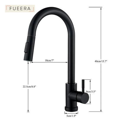 Modern Minimalist Kitchen Faucet Two Function Single Handle