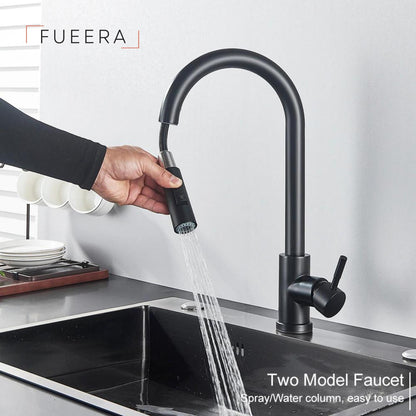 Modern Minimalist Kitchen Faucet Two Function Single Handle