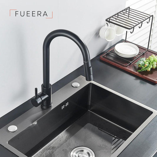 Modern Minimalist Kitchen Faucet Two Function Single Handle